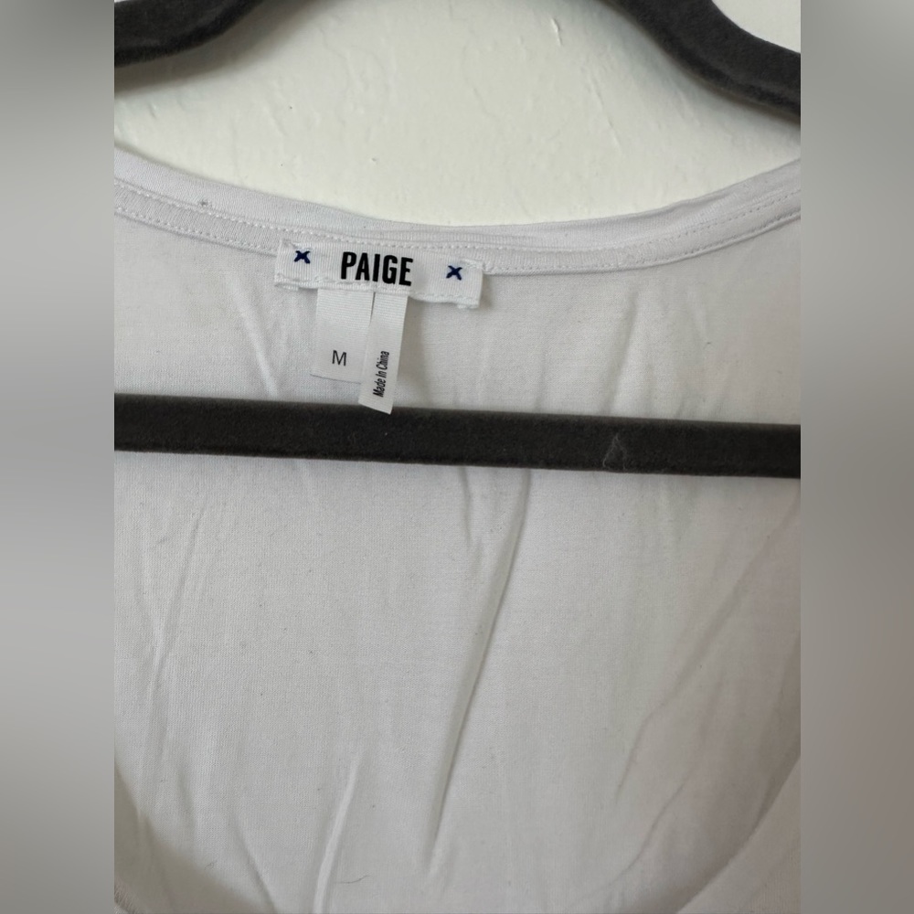 Paige white tank top size medium